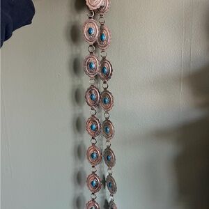 Silver and Turquoise Concho Belt